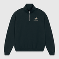 Black Quarter Zip Sweater