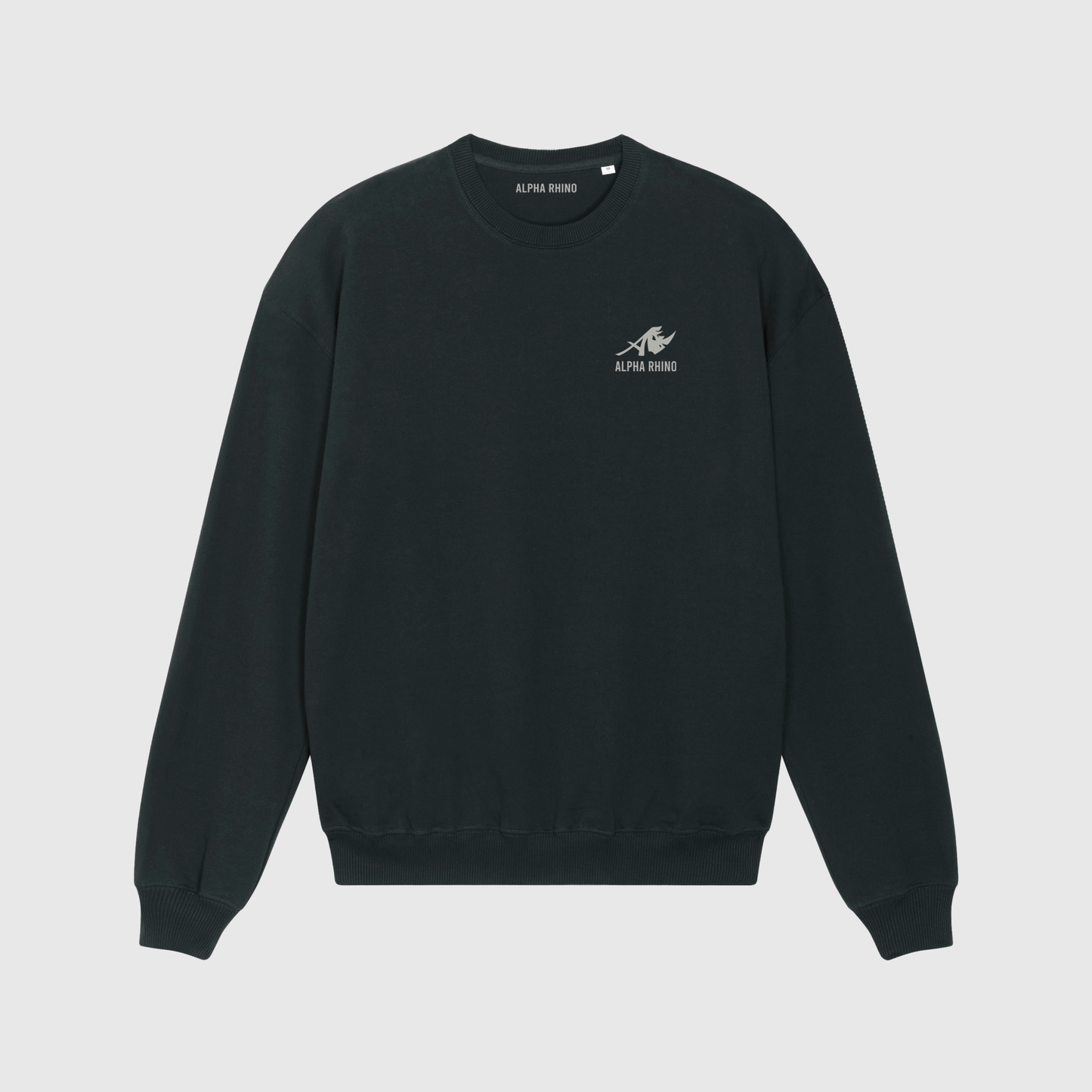 Black Sweater with Signature Embroidery