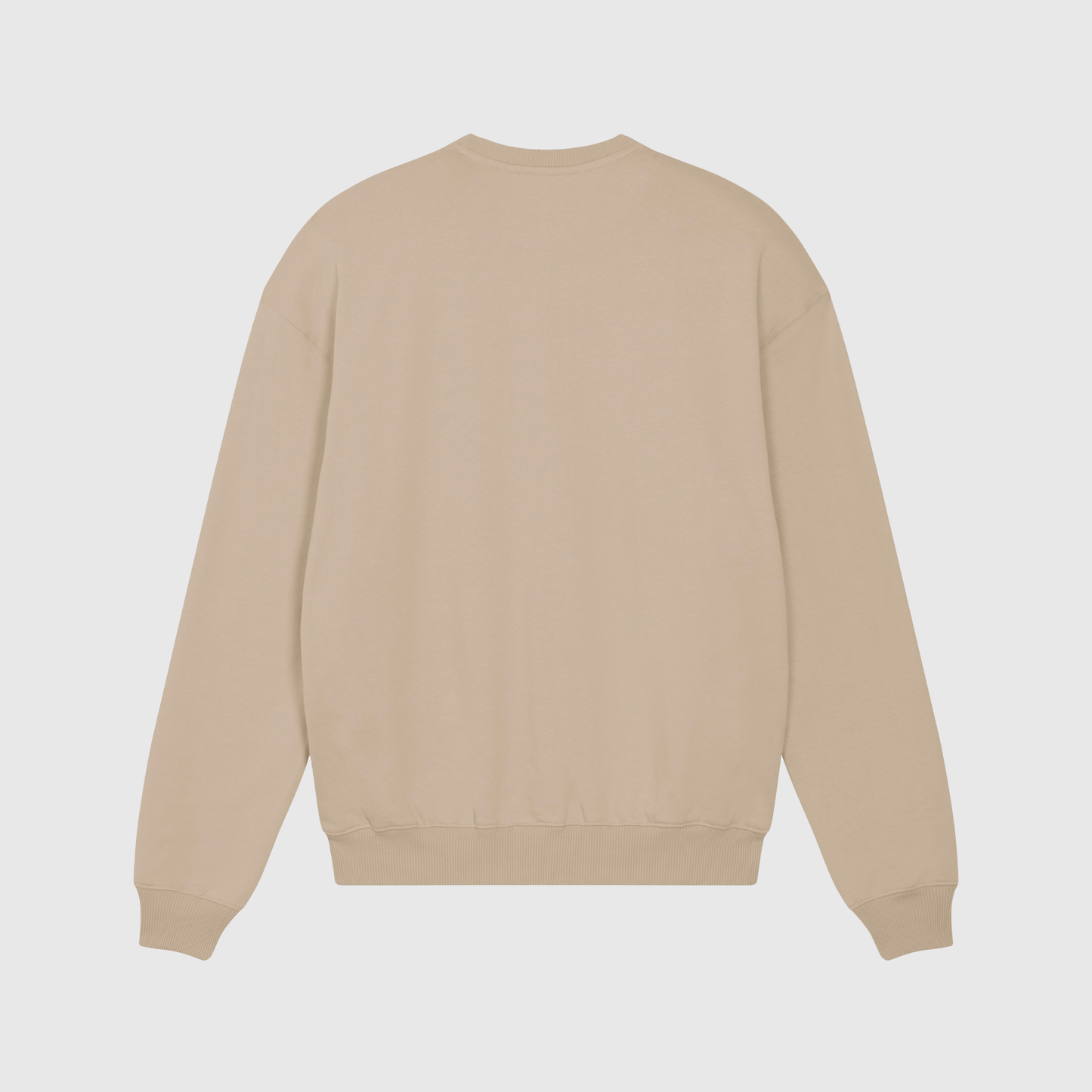 Beige Sweater with Signature Embroidery