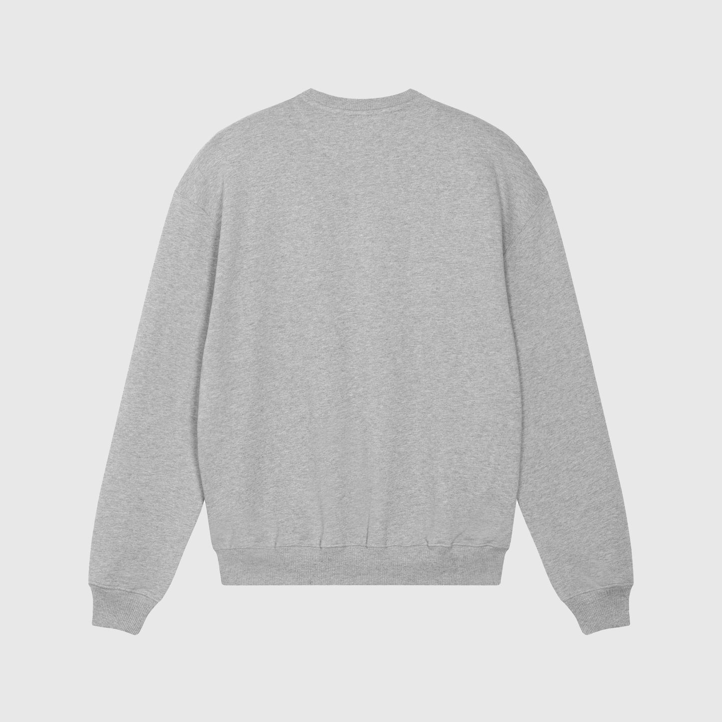 Heather Grey Sweater with Signature Embroidery