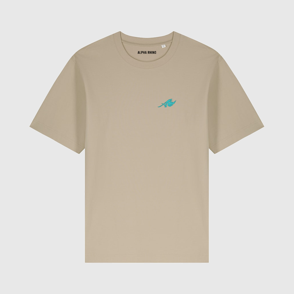 Beige Oversized Leopard T-Shirt