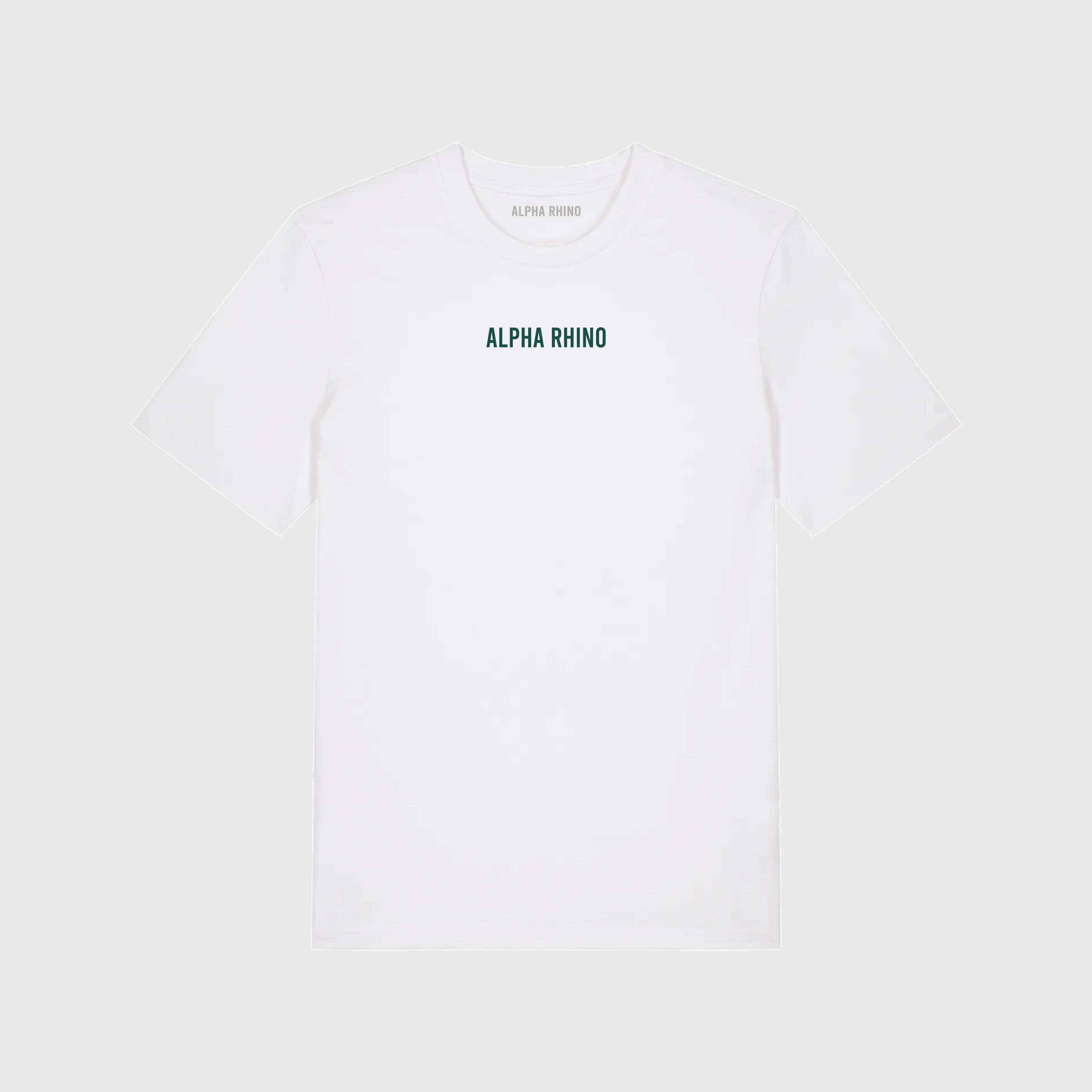 CENTER EMBROIDERED SIGNATURE T-SHIRT